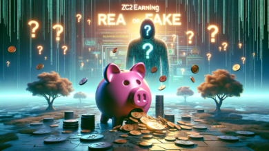Thumbnail image for a article with the title: ZC2earning is Real or Fake | A Detail Overview 2024